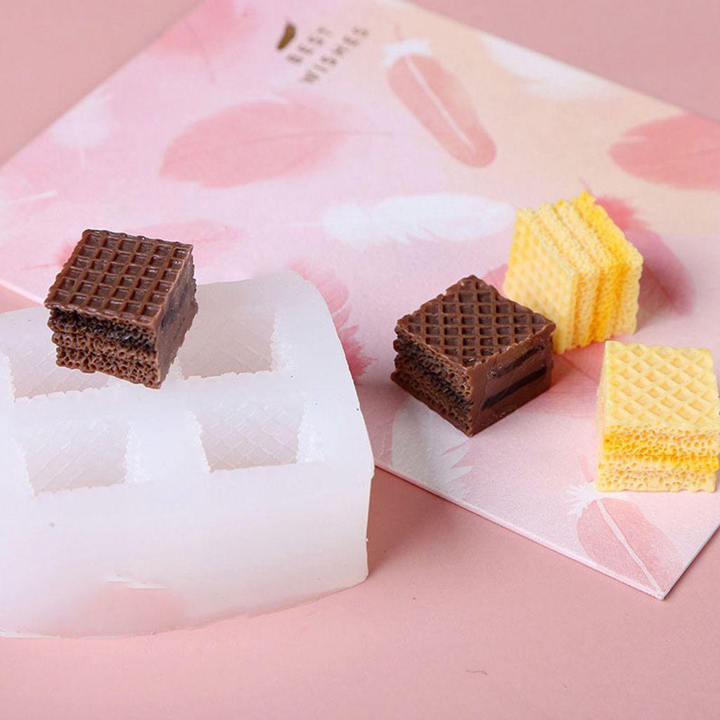 AUGUSTINA Khuôn Làm Bánh Waffle Bằng Silicon Mềm Không Độc Hại