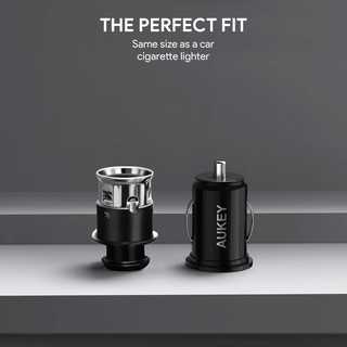 Củ Sạc Xe Hơi Mini Aukey CC-S1 Dual USB 4.8A