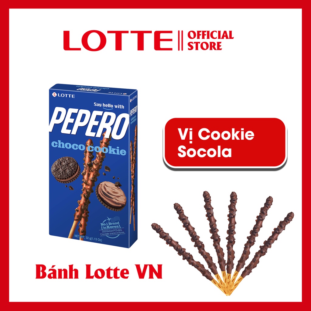 Bánh que Lotte Pepero Cookie Socola