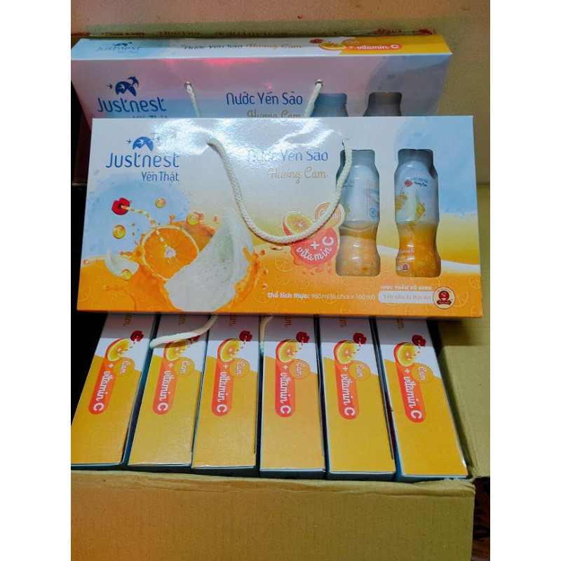 NƯỚC YẾN THẬT JUSTNEST HỘP 6 CHAI (kèm túi giấy ) 5.2022 | BigBuy360 - bigbuy360.vn
