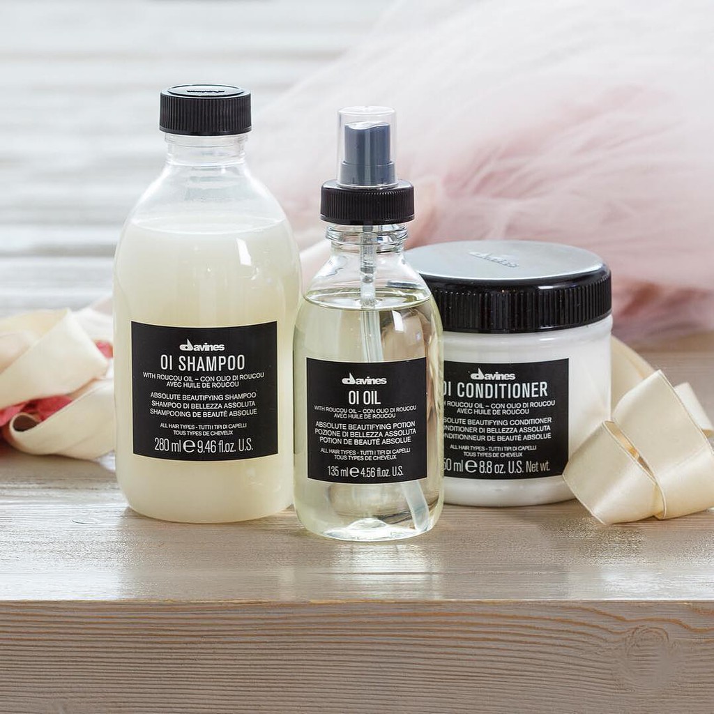 Combo trộn bộ dưỡng tóc DAVINES OI chính hãng ( bộ nhỏ )