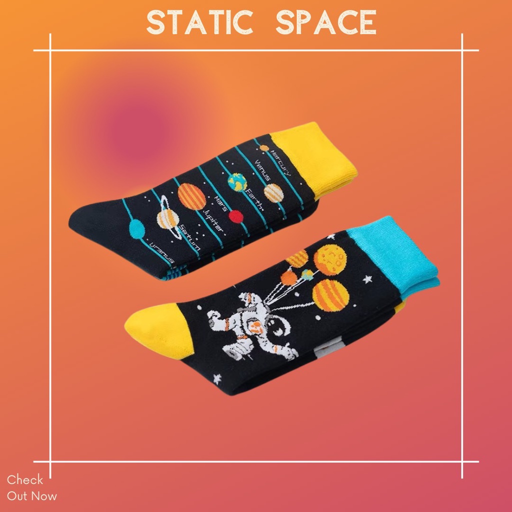 TẤT VỚ CAO CỔ HÀNH TINH VŨ TRỤ - STATIC SPACE