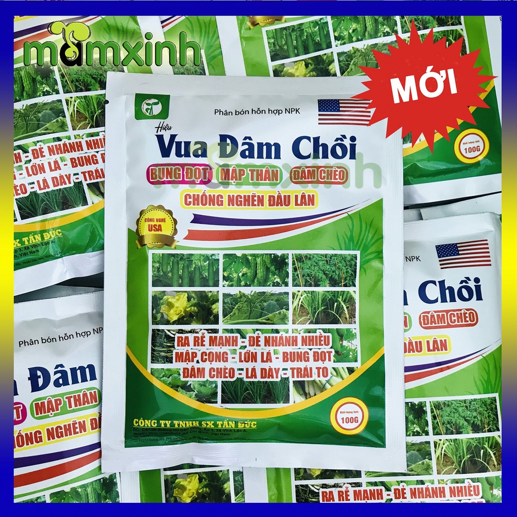 Phân bón Vua Đâm Chồi giúp cây ra đọt đều, xanh lá, Vọt Đọt Thần Tốc đâm chồi mạnh, chống nghẽn đầu lân, vươn đọt cao