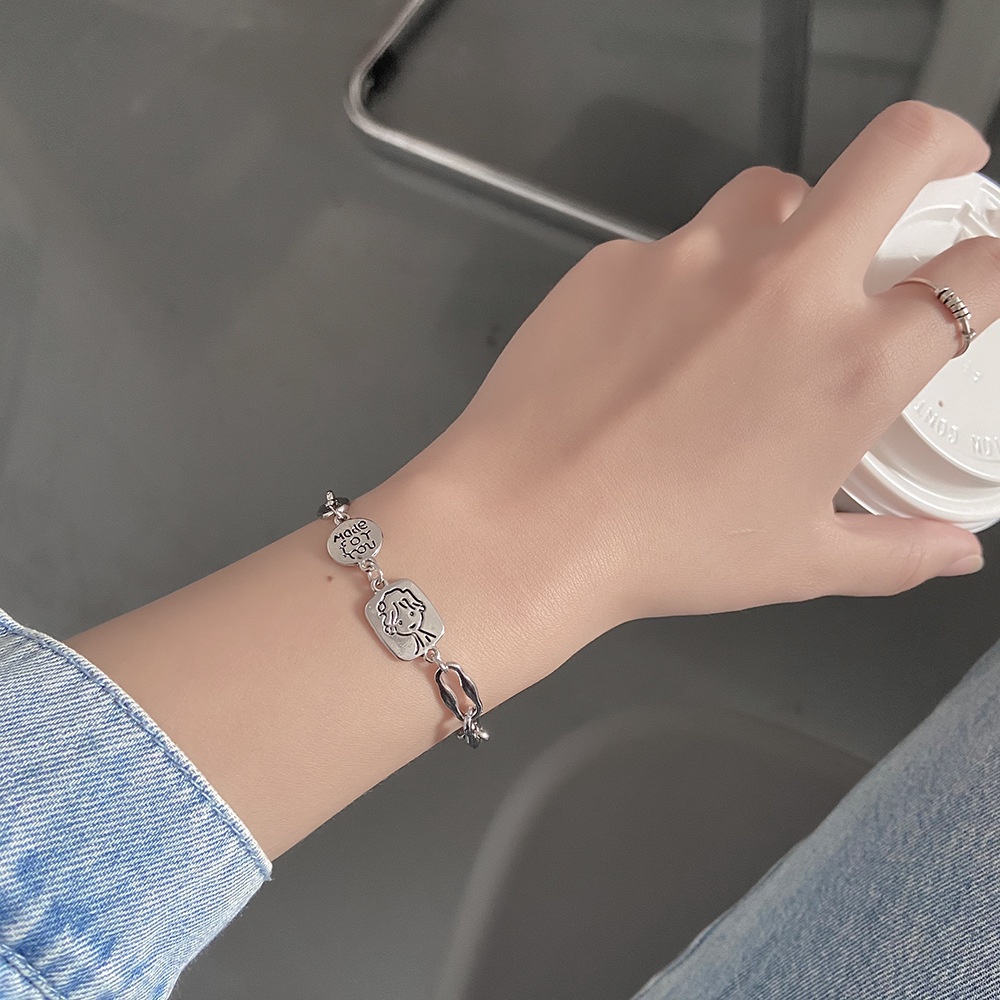 Vòng Tay Mạ Bạc Đính Hạt Ngọc Trai Và Trái Tim Phong Cách Hàn Quốc Thời Trang Cho Nữ