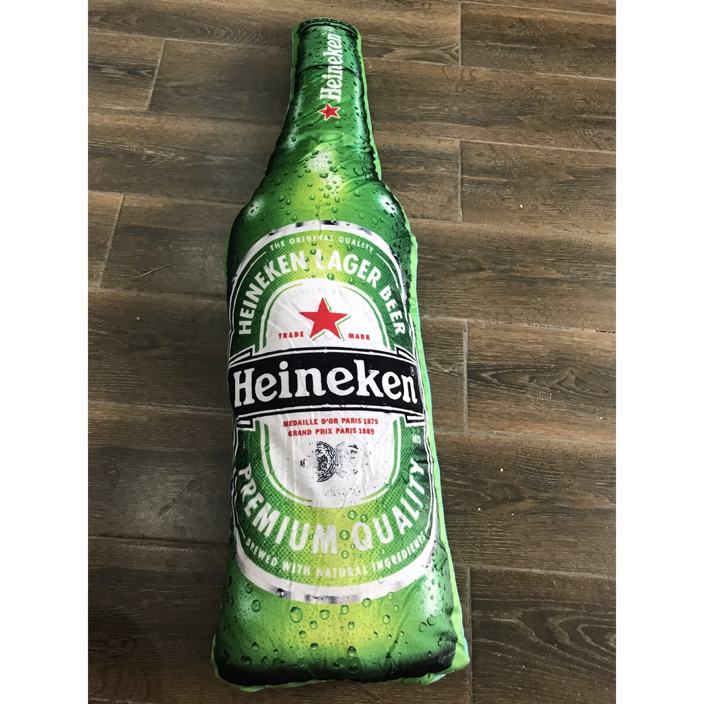 [ xả kho] gối ôm 3D chai bia heineken loại 90cm