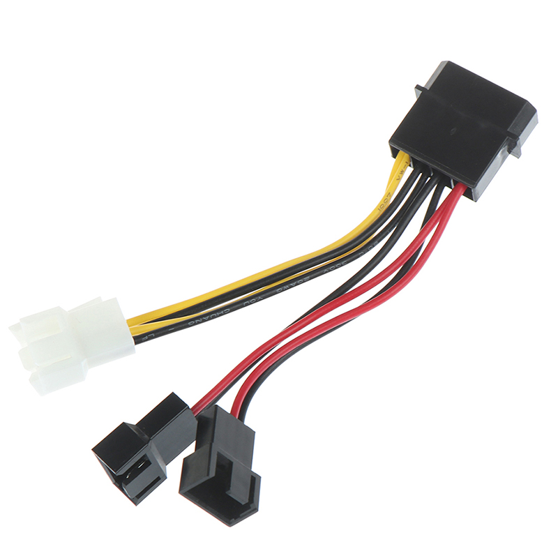 1 Cáp Chuyển Đổi 4Pin Sang 3Pin 12v * 2 / 5v * 2 Cho CPU Máy Tính