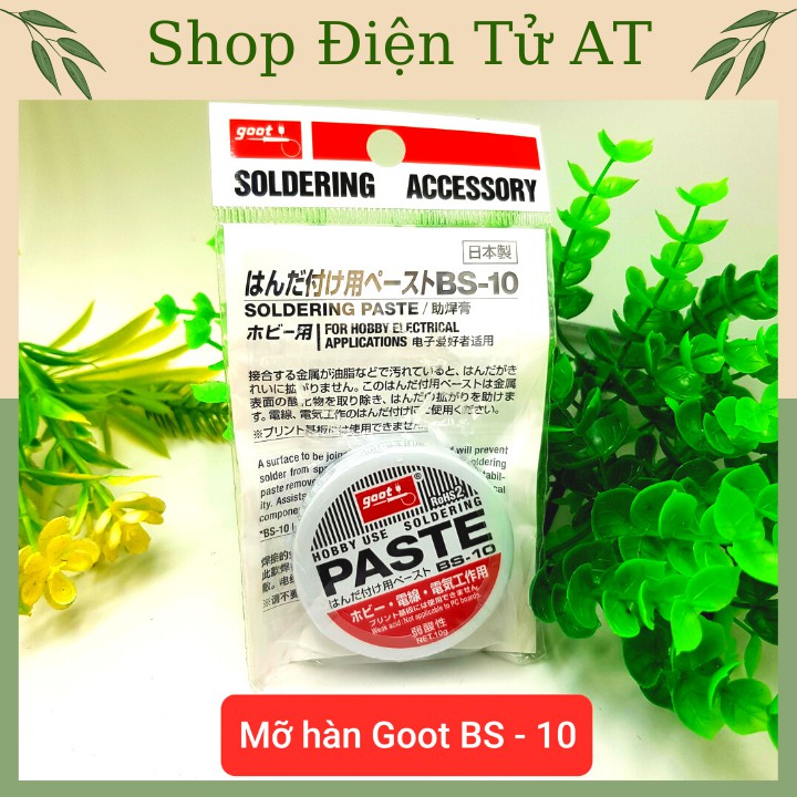 Mỡ hàn Goot BS-10Mỡ hàn thiếc hỗ trợ hàn mạchMỡ hàn linh kiện dán