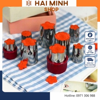 Bộ Khuôn Cắt Tỉa Rau Củ Tiện Lợi Hình Hoa 8 Món