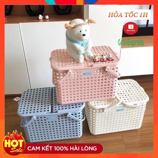 [Mã FMCG15K giảm 15K đơn 99K] Làn nhựa đựng đồ đi sinh cho mẹ và bé, giỏ đựng đồ đi sinh