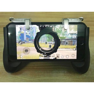 Combo tay cầm Gamepad và Bộ nút cơ chơi game Pubg , Rules of Survival
