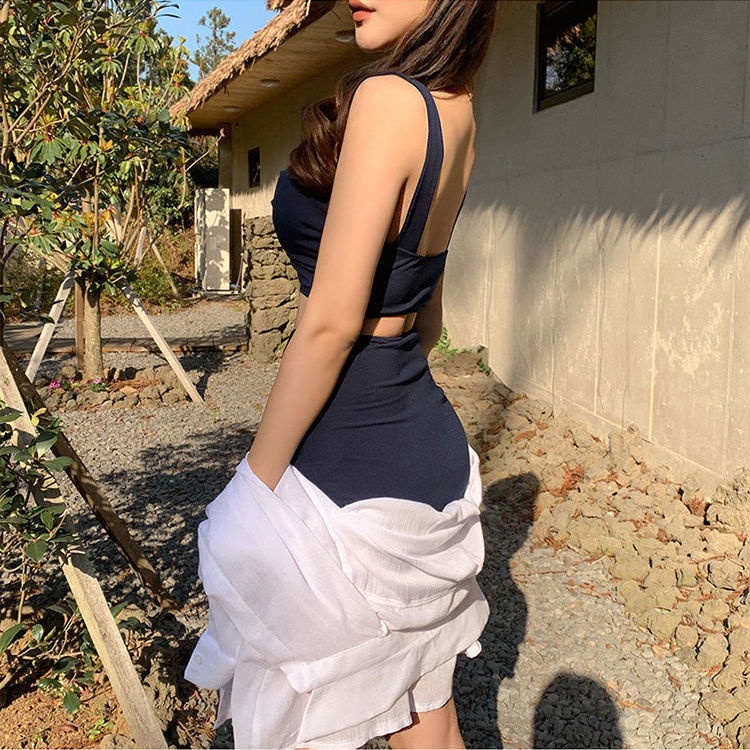 Bộ Đồ Bơi Bikini Lưng Cao Màu Trơn Thiết Kế Quyến Rũ Cho Nữ | BigBuy360 - bigbuy360.vn