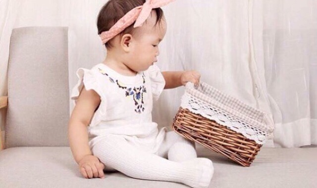 [ Được chọn màu ] Quần tất len liền bàn cho bé hàng Quảng Châu