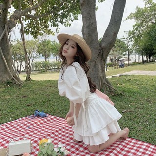[ORDER TAOBAO] Váy Dáng Xoè Dây Đan Lưng