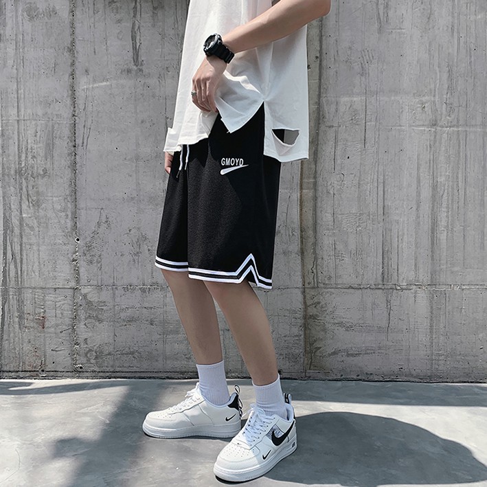 Quần short bóng rổ in chữ phong cách Hàn Quốc cho nam fashion quần ngắn nam bigsize unisex quần đùi quần short