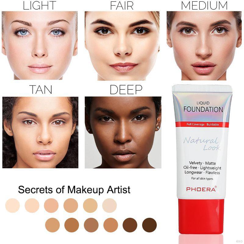 [Hàng mới về] Kem nền PHOERA che phủ sẹo mụn suốt 24 giờ | BigBuy360 - bigbuy360.vn