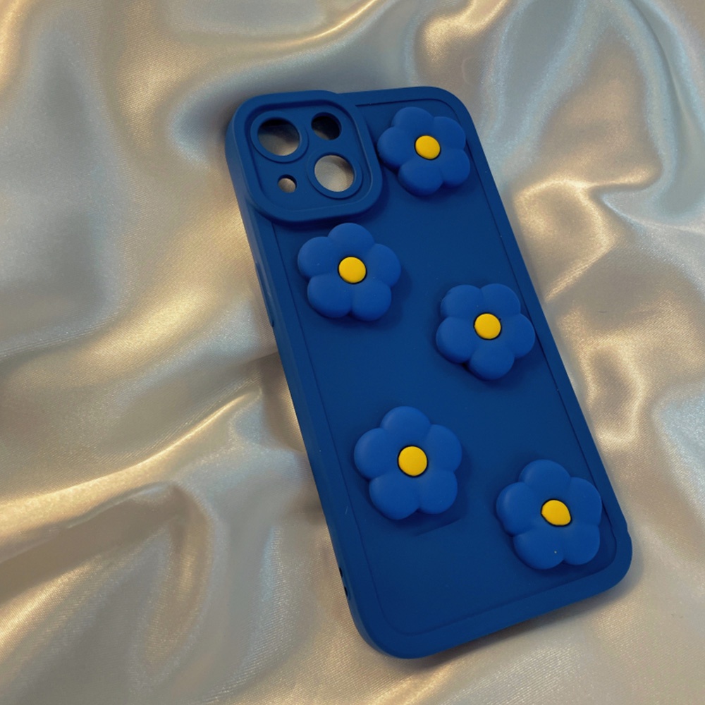 Ốp điện thoại TPU mềm chống sốc in hình hoa cúc thích hợp cho IPhone 13 12 11 Pro Max X XR 8 7 Plus