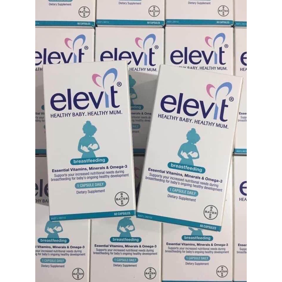 Elevit sau sinh, Elevit Bú, Elevit Breastfeeding bổ sung Vitamin cho mẹ sau sinh - Úc