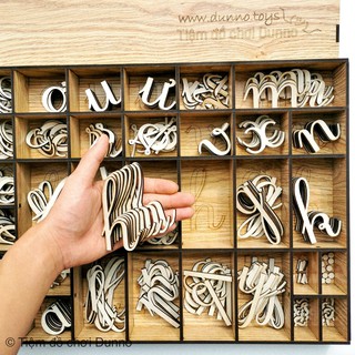 Hộp Chữ Cái Tiếng Việt Gỗ - 350 Chi Tiết