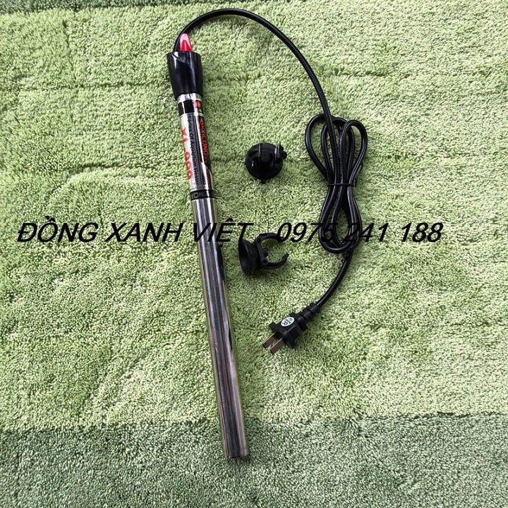 Máy sưởi hồ cá inox 300W Xilong siêu ấm cho bể 80 - 100cm