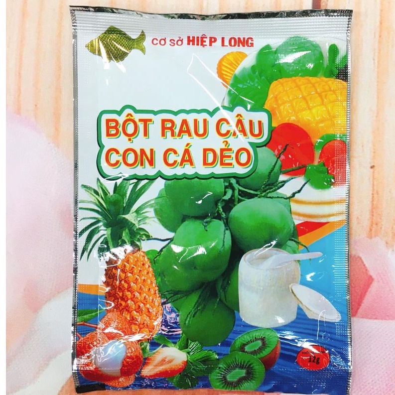 Rau câu con cá dẻo gói 10g