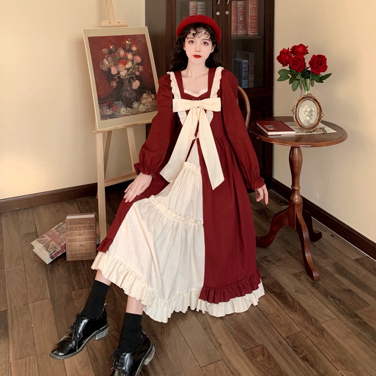 Đầm lolita thời trang mùa thu đông nhật bản dành cho nữ
