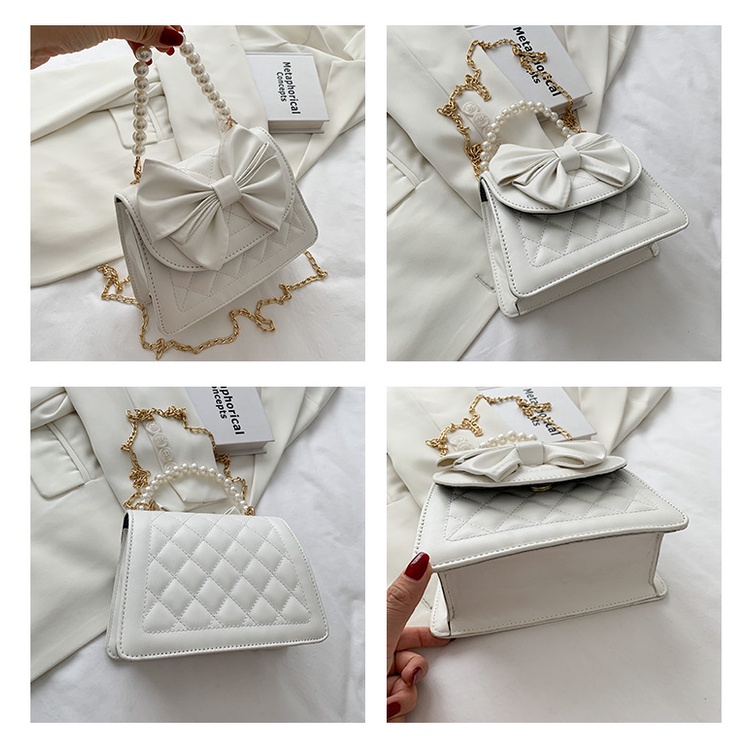 Túi Đeo Vai Vải Lông Hình Vuông Xinh Xắn Cho Nữ