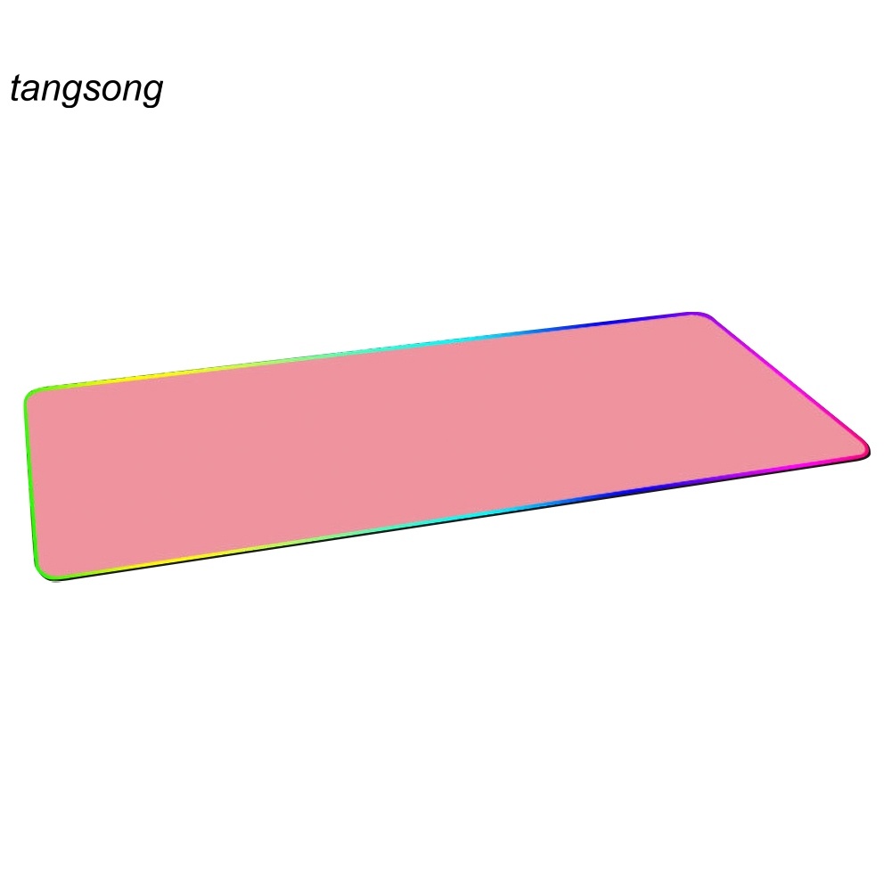 Tang_ LED RGB Backlight Map Snow Lion Light Pattern Desktop Gaming Mouse Pad Cushion