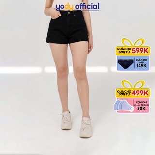 Quần short jean nữ YODY quần ngố cơ bản năng động SJN4004