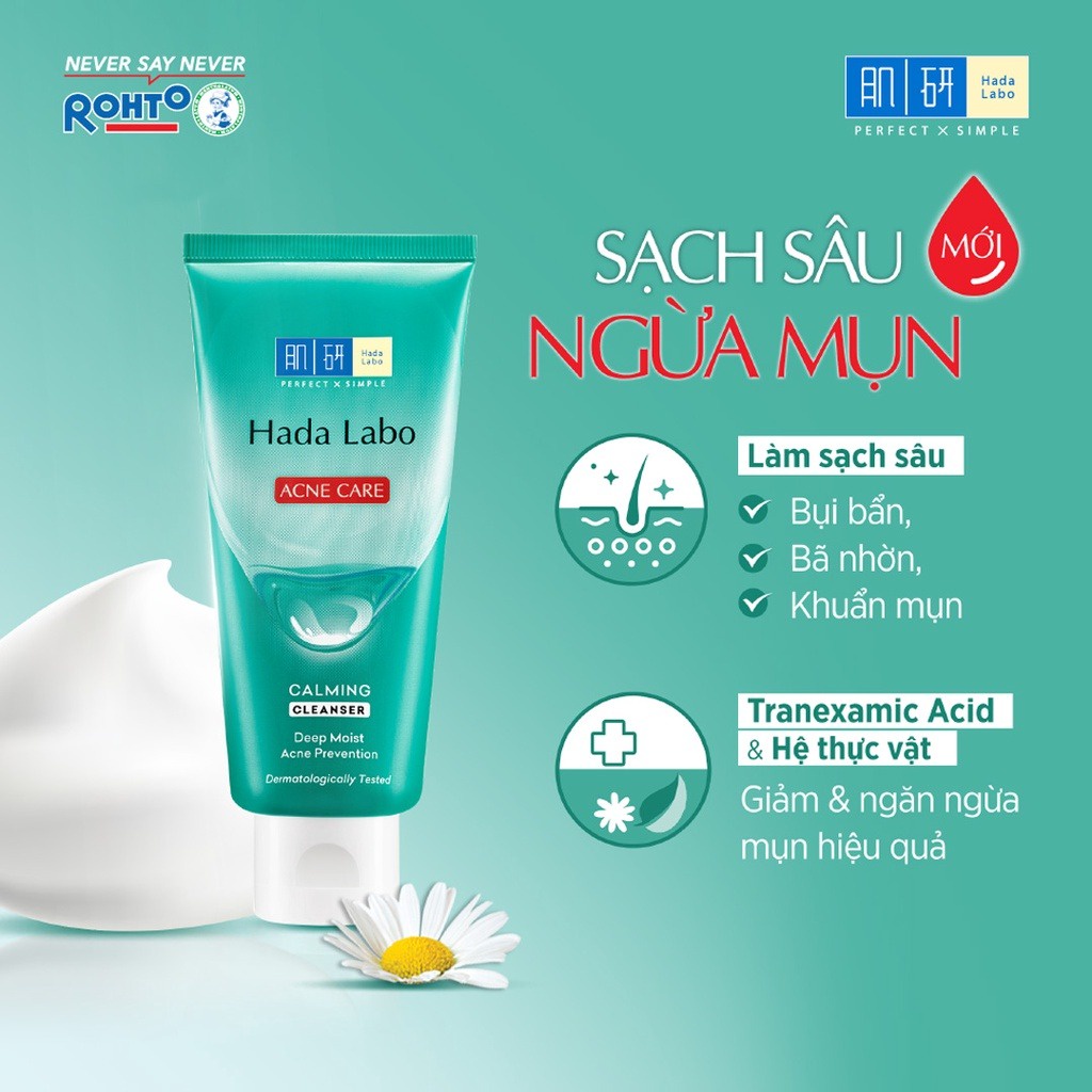 Sữa rửa mặt Hada Labo Cleanser 80g - Chống lão hóa, Dưỡng ẩm, Trắng da - Kem rửa mặt phù hợp cho mọi loại da