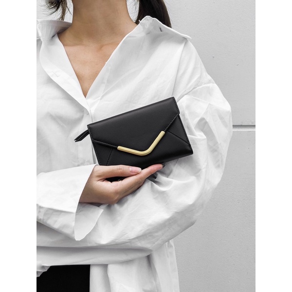 Ví ngắn thời trang thiết kế basic trẻ trung nhỏ gọn Envelope Wallet