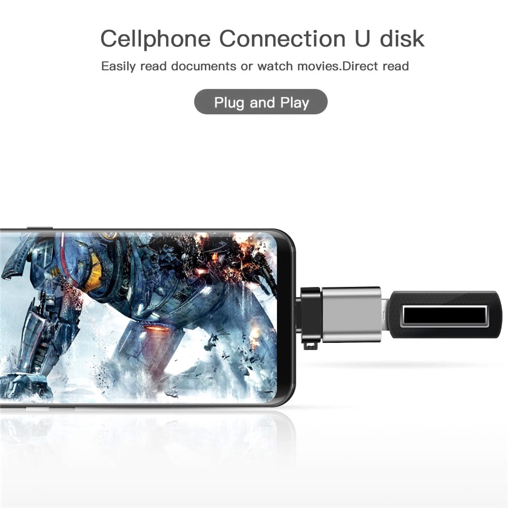 Đầu chuyển đổi mini Type C sang USB 3.0 hỗ trợ OTG tốc độ cao cho điện thoại/máy tính | BigBuy360 - bigbuy360.vn