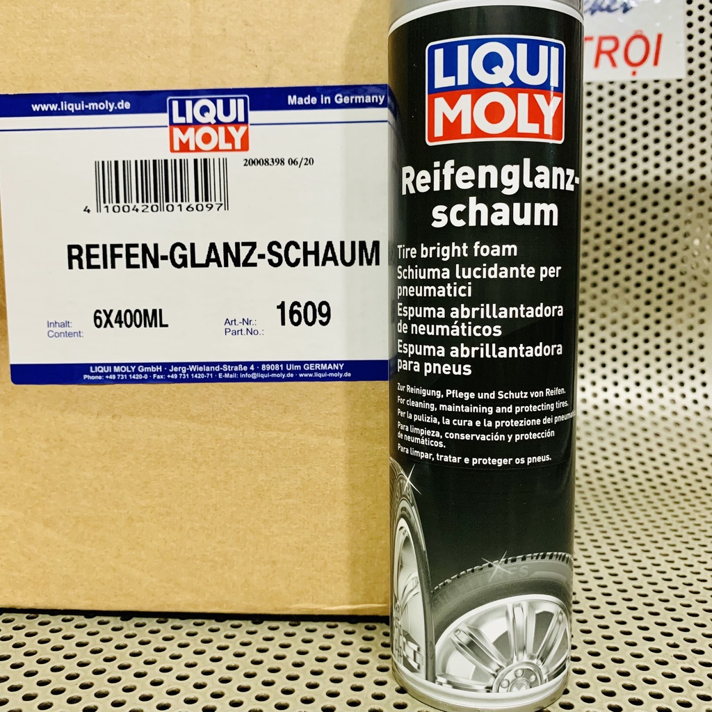 Vệ Sinh - Bảo Dưỡng - Làm Bóng Vỏ Xe - Lốp Xe Liqui Moly Reifenglanz-schaum Tire Bright Foam 1609 Made in Germany