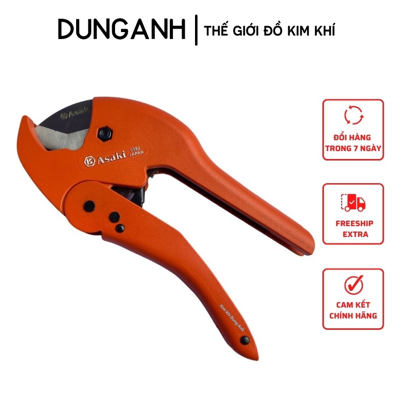 Kéo cắt ống nhựa Kim Khí Dung Anh, kéo cắt ống Asaki 42mm 63mm chính hãng