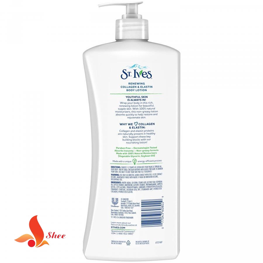 [Siêu Giảm Giá] - Sữa Dưỡng Thể ST. IVES Skin Renewing Body Lotion (621ml)