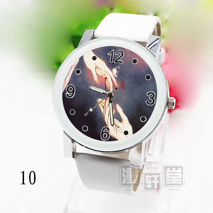 Đồng hồ đeo tay nam nữ in hình THIÊN QUAN TỨ PHÚC Mặc Hương Đồng Khứu Tạ Liên Hoa Thành đam mỹ anime chibi xinh xắn
