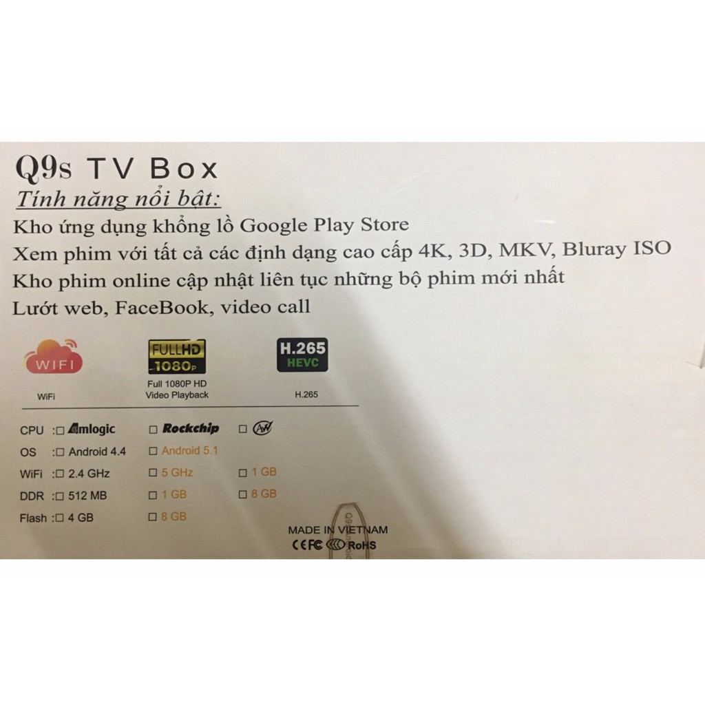 Android TV Box Q9S