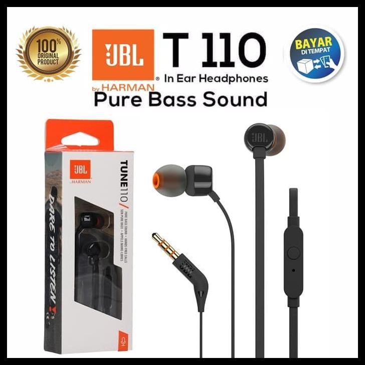 Tai Nghe Nhét Tai Jbl T110 Cho Ios Android Original Ea040