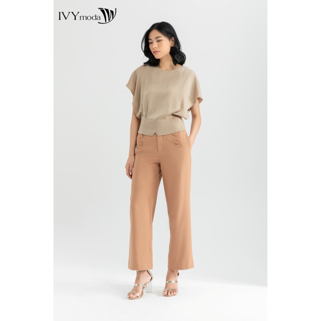 Quần dài nữ ống đứng IVY moda MS 22M6142