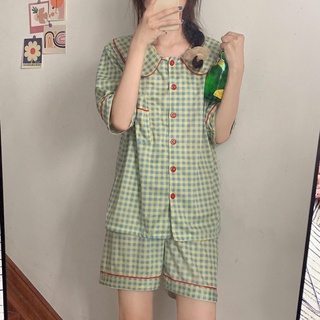 Set đồ ngủ pyjama sọc xanh hàn quốc