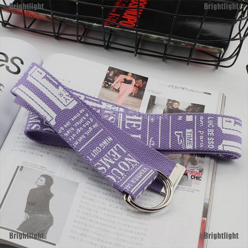 Thắt Lưng Vải Khóa Kéo Phong Cách Đường Phố Cá Tính