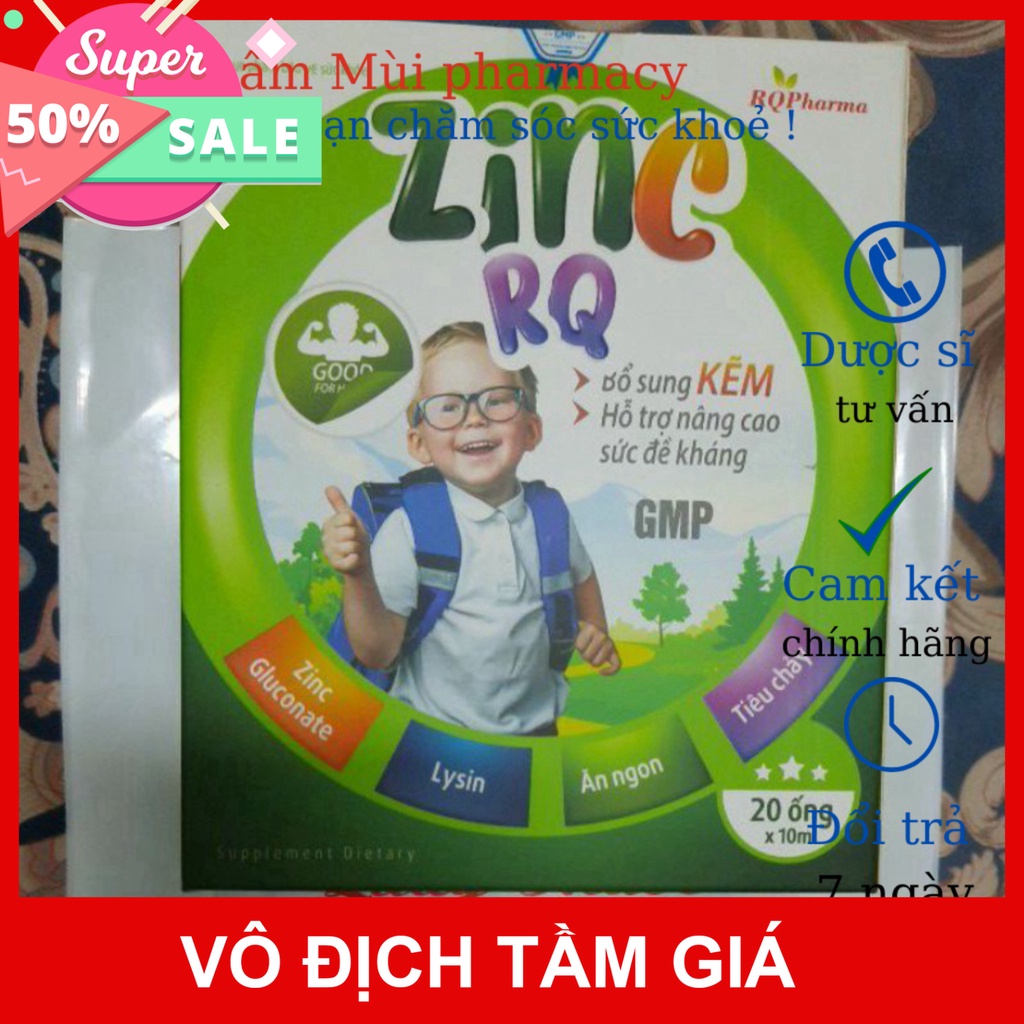 (Mua 3h để nhận quà) Kẽm ZinC RQ tăng sức đề kháng