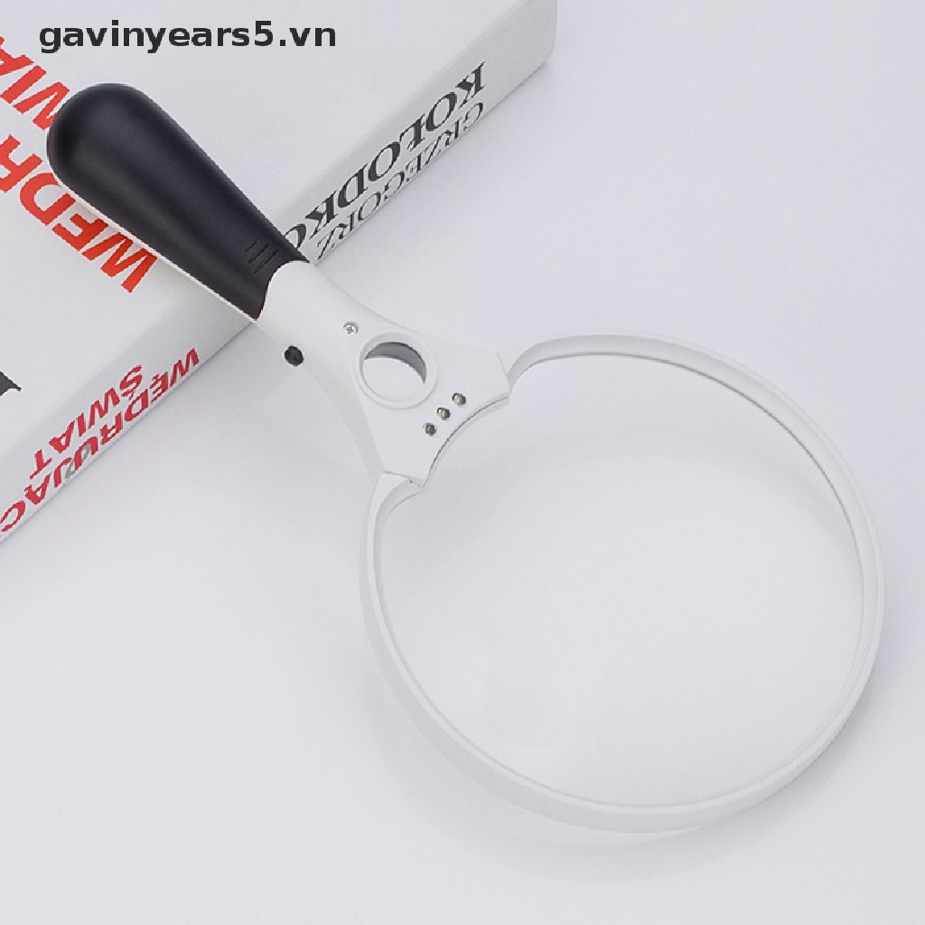 Kính Lúp Cầm Tay Phóng To 25X Có 3 Đèn LED Siêu Nhẹ Tiện Dụng