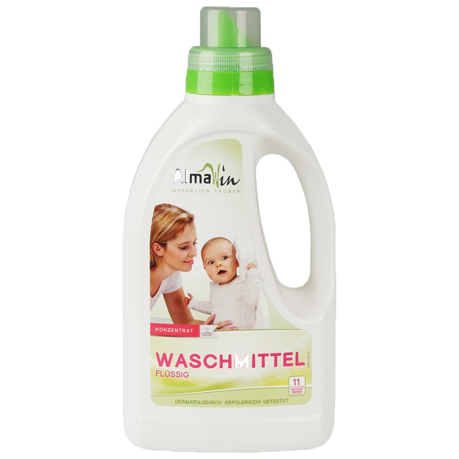 Nước giặt quần áo em bé hữu cơ (không dùng cho đồ lụa và len) 750ml - Almawin