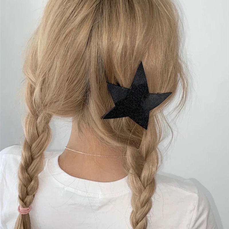Kẹp Tóc Hình Ngôi Sao Năm Cánh Đính Đá Lấp Lánh Thời Trang Cho Nữ Y2K dreamdiary