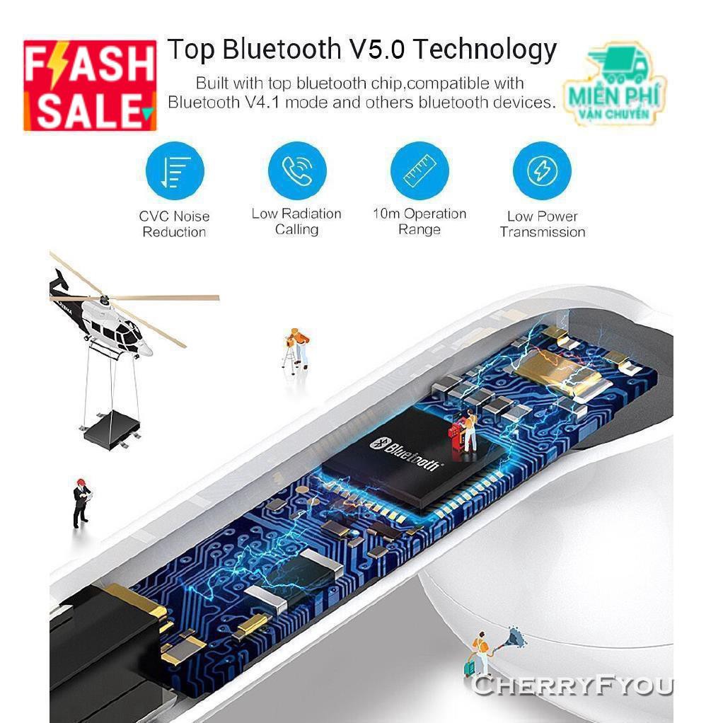 Bộ tai nghe I9s TWS không dây kết nối bluetooth cho iPhone/Samsung/Xiaomi Mi/Huawei