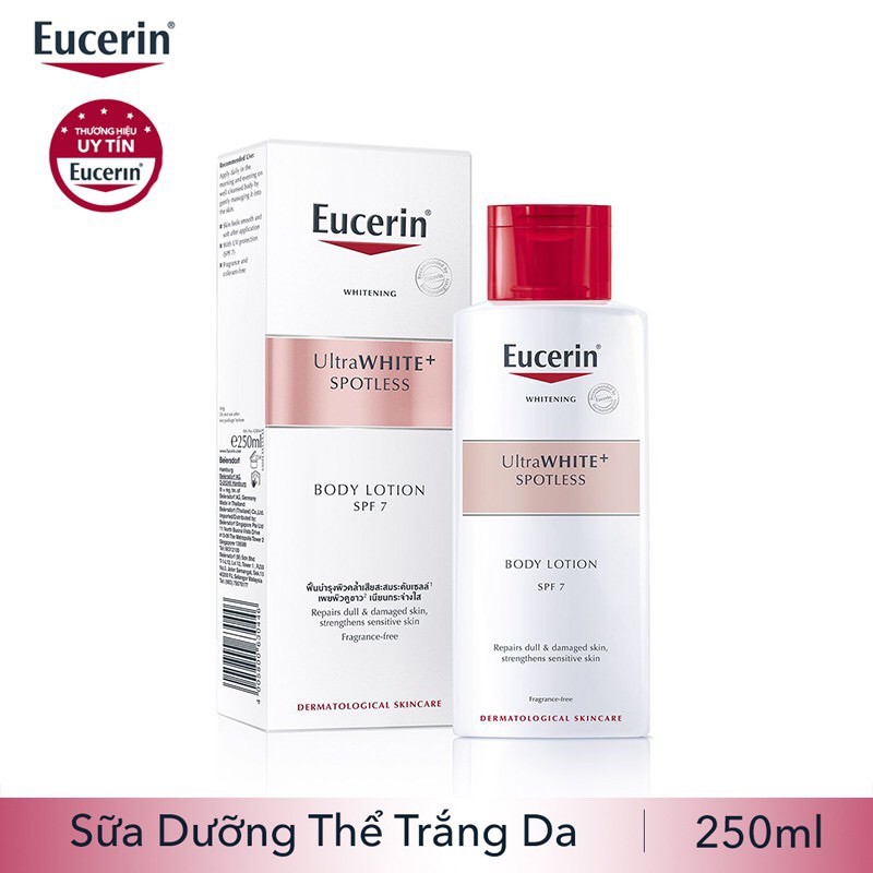 [CHÍNH HÃNG] Sữa dưỡng thể Trắng da Eucerin White Therapy Clinical Whitening Body Lotion SPF7 (250ml)