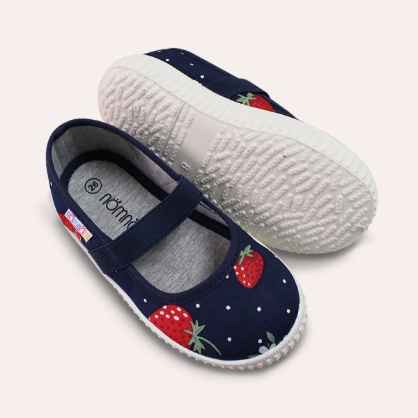 D&amp;A giầy slipon bé gái EPG1730 dâu tây