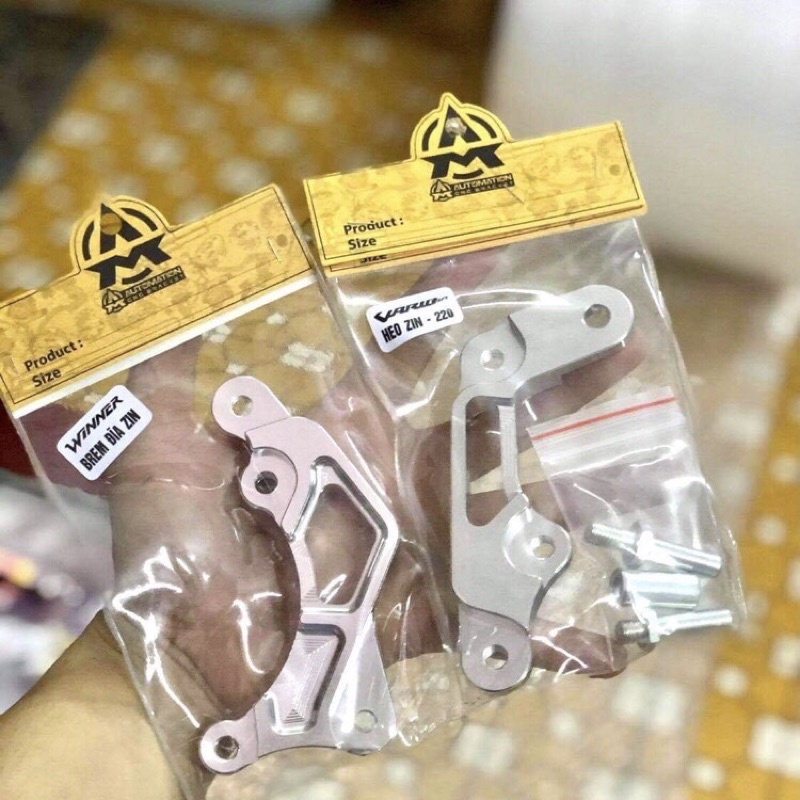 Pát pass heo trước nhôm CNC heo brembo, heo zin, heo adelin 2pis 4pis...gắn dòng xe phổ thông (các size đĩa)