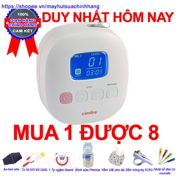 Máy hút sữa Cimilre F1 kèm combo quà tặng mua 1 dược 8