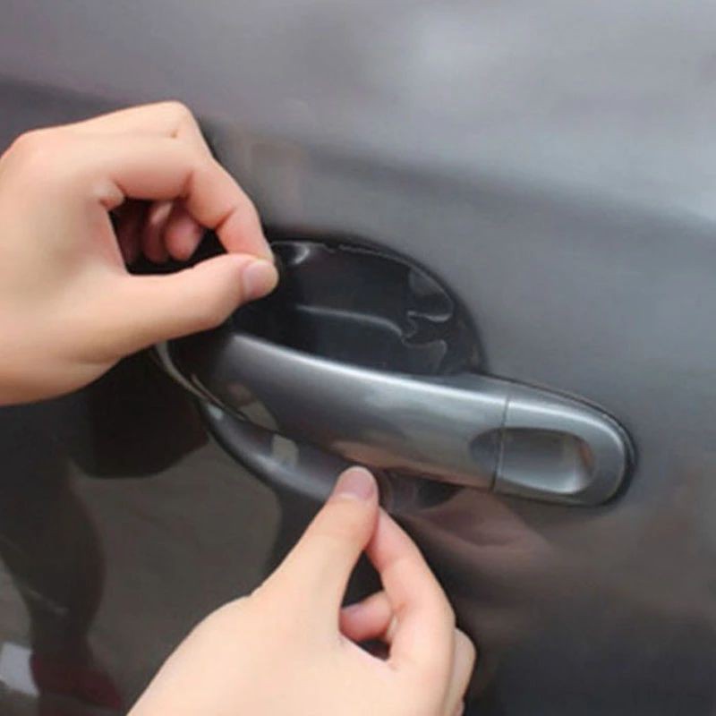 Bộ 4 miếng dán tay nắm cửa ô tô - Chống trày xước vỏ xe hơi, bảo vệ bề mặt sơn xe